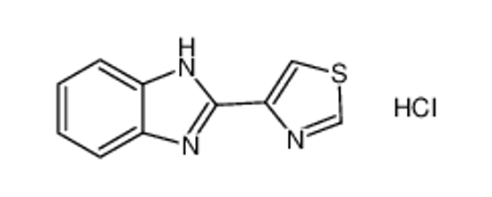 Picture of 1H-Benzimidazole,2-(4-thiazolyl)-, hydrochloride (1:1)