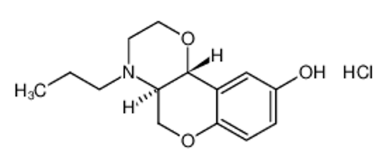 Picture of (4aR,10bR)-4-propyl-3,4a,5,10b-tetrahydro-2H-chromeno[4,3-b][1,4]oxazin-9-ol, hydrochloride