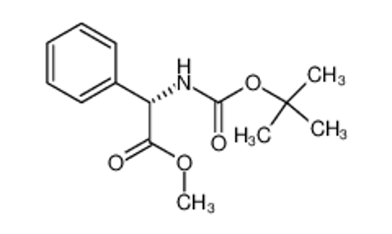 Picture of ALFA-[[(1,1-DIMETHYLETHOXY)CARBONYL]AMINO]-BENZENACETIC ACID METHYL ESTER