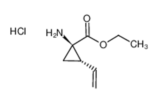 Picture of Cyclopropanecarboxylic acid, 1-amino-2-ethenyl-, ethyl ester, hydrochloride (1:1), (1R,2S)-