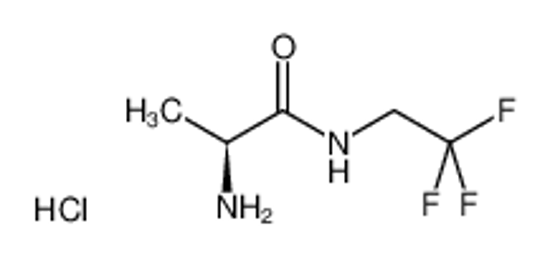Picture of opanamide, 2-amino-N-(2,2,2-trifluoroethyl)-, hydrochloride (1:1), (2S)-