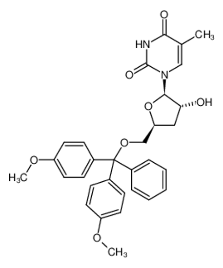 Picture of 3'-DEOXY-5'-O-(DIMETHOXYTRITYL)-5-METHYLURIDINE