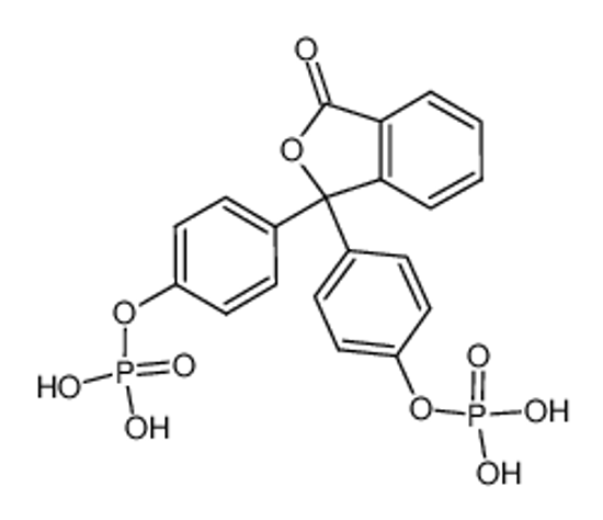 Picture of [4-[3-oxo-1-(4-phosphonooxyphenyl)-2-benzofuran-1-yl]phenyl] dihydrogen phosphate