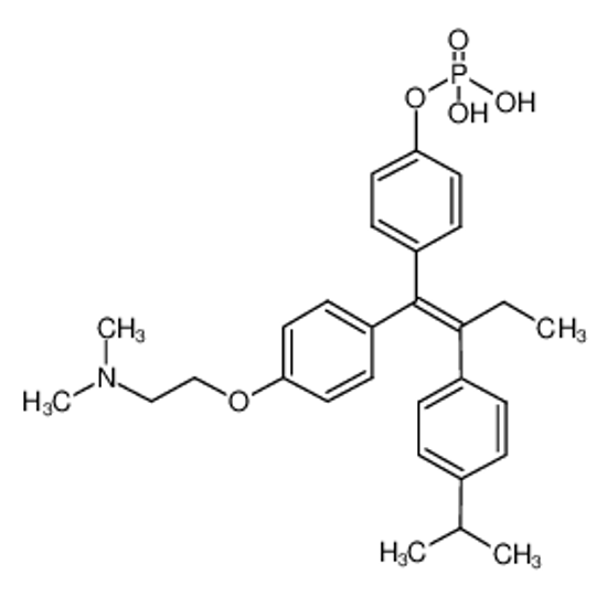Picture of [4-[(E)-1-[4-[2-(dimethylamino)ethoxy]phenyl]-2-(4-propan-2-ylphenyl)but-1-enyl]phenyl] dihydrogen phosphate