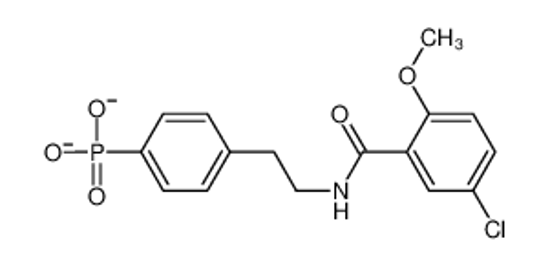 Picture of [4-[2-[(5-chloro-2-methoxybenzoyl)amino]ethyl]phenyl] dihydrogen phosphate