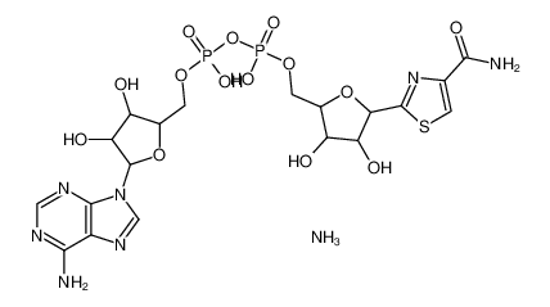 Picture of [[5-(6-aminopurin-9-yl)-3,4-dihydroxyoxolan-2-yl]methoxy-hydroxyphosphoryl] [5-(4-carbamoyl-1,3-thiazol-2-yl)-3,4-dihydroxyoxolan-2-yl]methyl hydrogen phosphate,azane