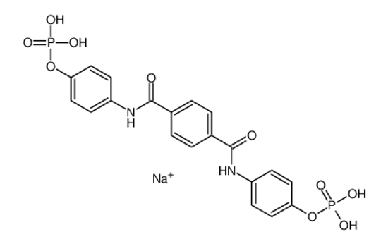 Picture of sodium,[4-[[4-[(4-phosphonooxyphenyl)carbamoyl]benzoyl]amino]phenyl] dihydrogen phosphate