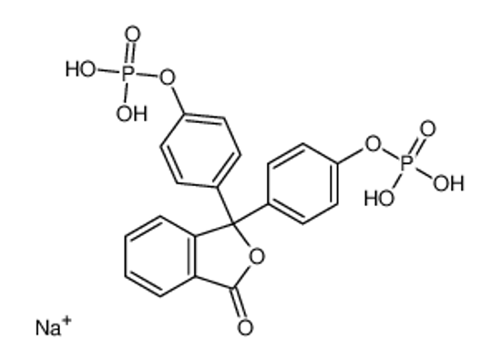 Picture of sodium,[4-[3-oxo-1-(4-phosphonooxyphenyl)-2-benzofuran-1-yl]phenyl] dihydrogen phosphate
