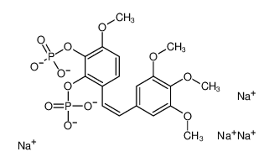 Picture of tetrasodium,[3-methoxy-2-phosphonooxy-6-[(Z)-2-(3,4,5-trimethoxyphenyl)ethenyl]phenyl] dihydrogen phosphate