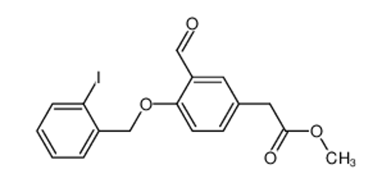 Picture of [3-Formyl-4-(2-iodobenzyloxy)phenyl]acetic acid methyl ester